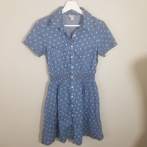 Mossimo Cotton Button Star Print Dress